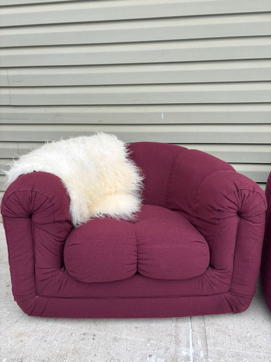 Retro Purple Lounge Chair